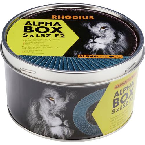 Rhodius 209315 LSZ F2 BOX Fächerschleifscheibe Durchmesser 125 mm Bohrungs-Ø 22.23 mm 5 St.