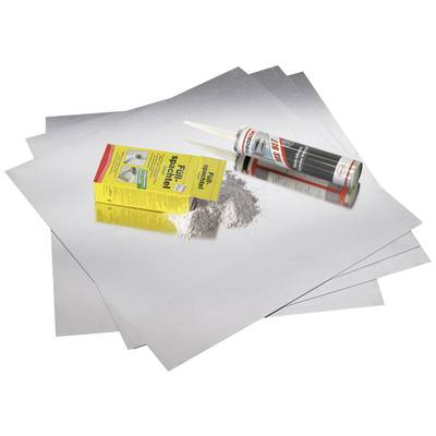 magnetoplan Magnettafel magnetowand unter Tapete (B x H) 500 mm x 500 mm Lichtgrau 16114