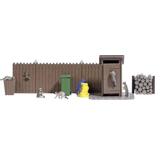 Busch H0 Waschbären Fertigmodell