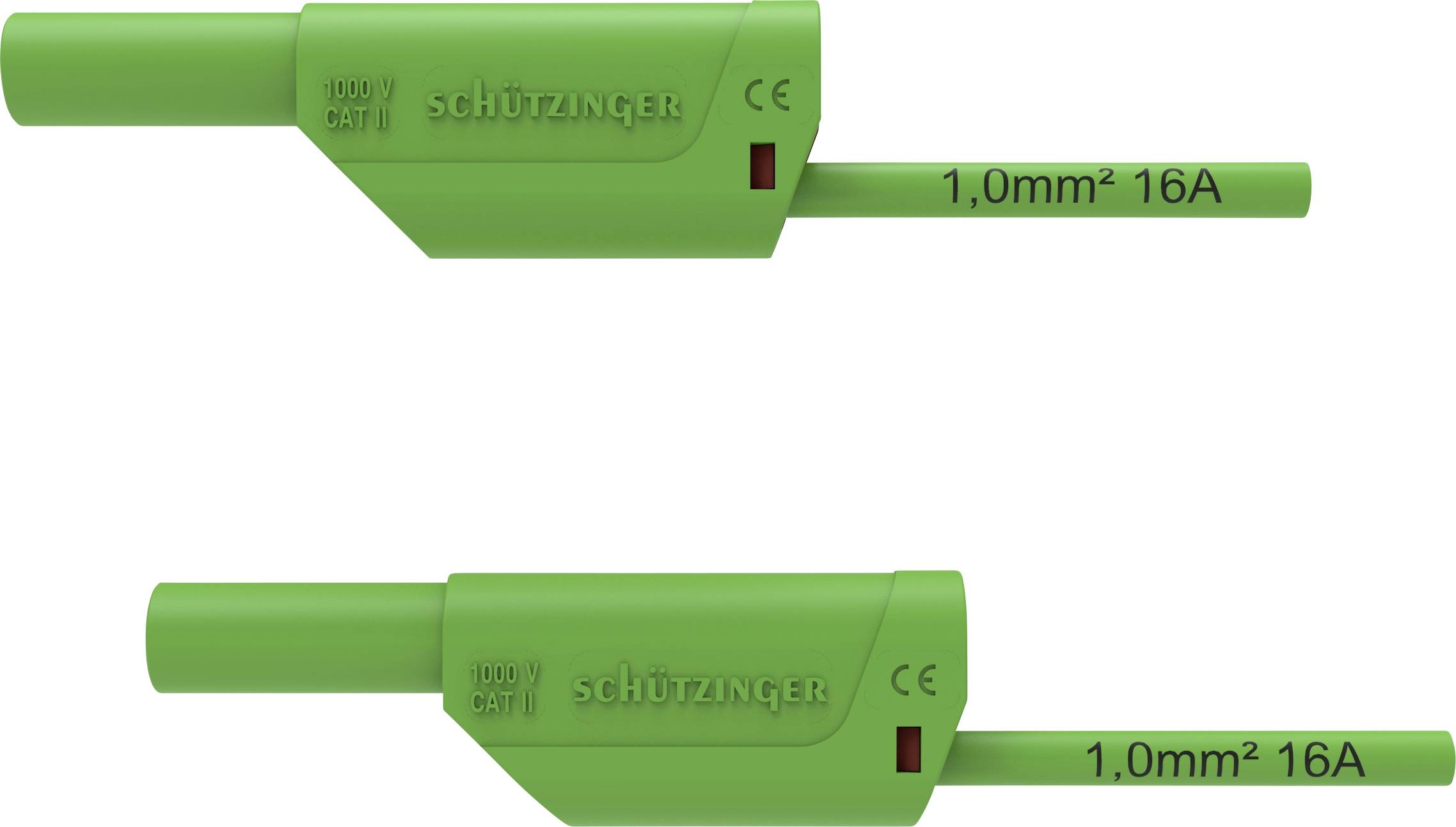 SCHÜTZINGER VSFK 8500 / 1 / 100 / GN Sicherheits-Messleitung [4 mm-Stecker - 4 mm-Stecker] 100.