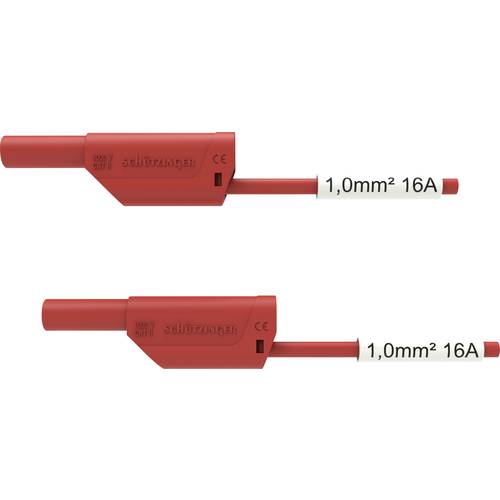 Thumbnail - Schützinger VSFK 8500 / SIL1 / 100 / RT Sicherheits-Messleitung 4 mm-Stecker 4 mm-Stecker 100.00 cm Rot 1 St.