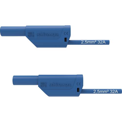 Thumbnail - Schützinger VSFK 8700 / 2.5 / 200 / BL Sicherheits-Messleitung 4 mm-Stecker 4 mm-Stecker 200.00 cm Blau 1 St.