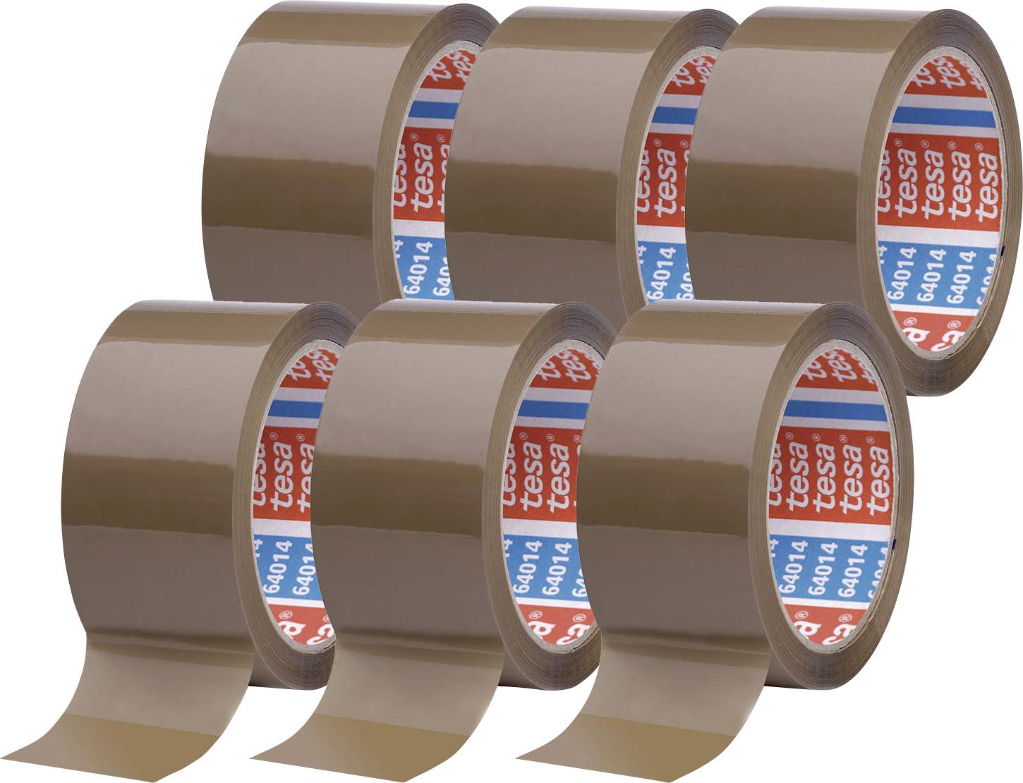tesa tesapack 64014-501-00 Tape Brun (L x B) 66 m x 50 mm 6 stk