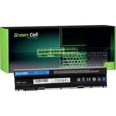 Laptop-Ersatzakku von 'Green Cell' mit Verpackung, Modell- und Kompatibilitätsdetails sichtbar. Unterstützt verschiedene Laptop-Modelle.