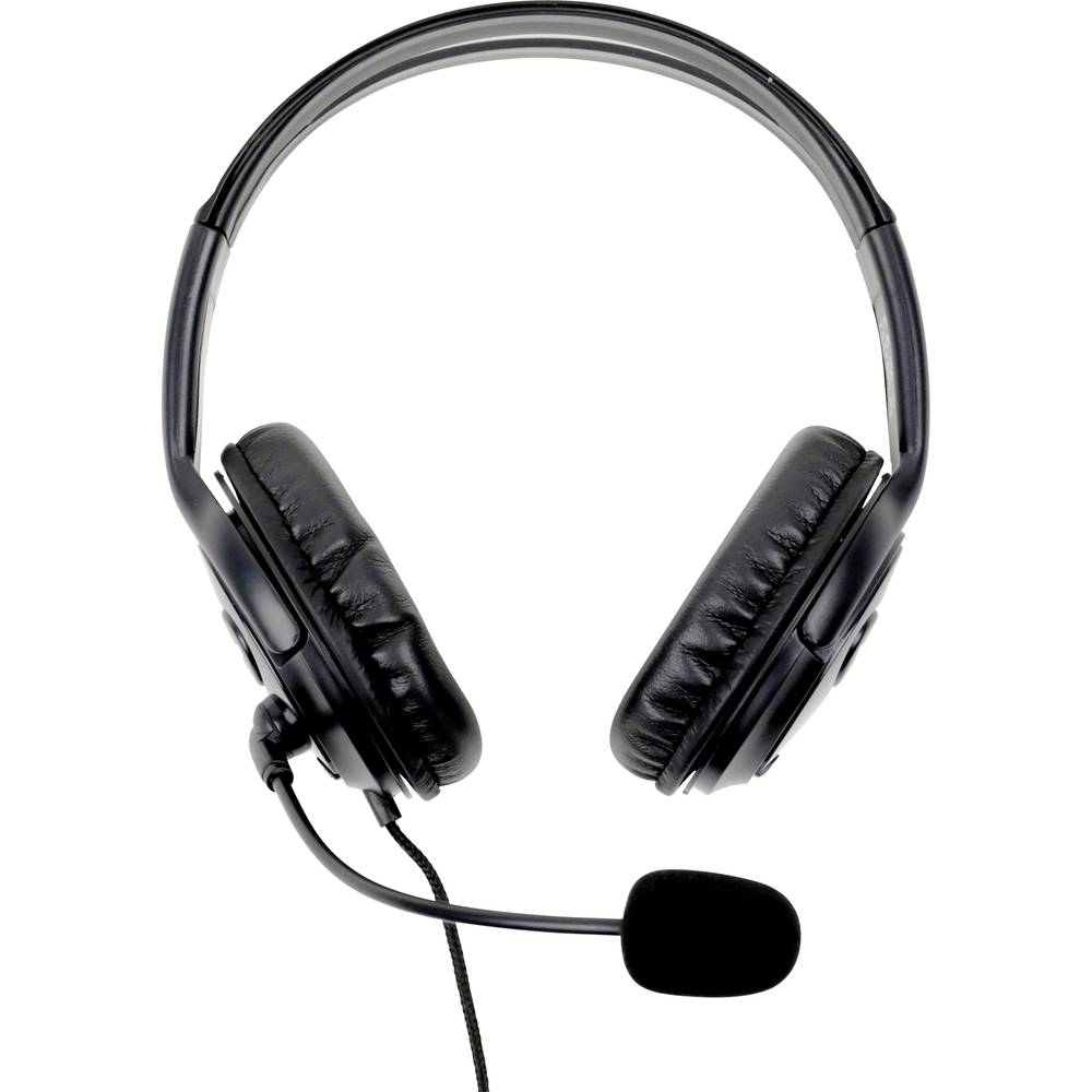 Innovation IT 7531595-IIT On Ear headset Computer Kabel Stereo Zwart Volumeregeling