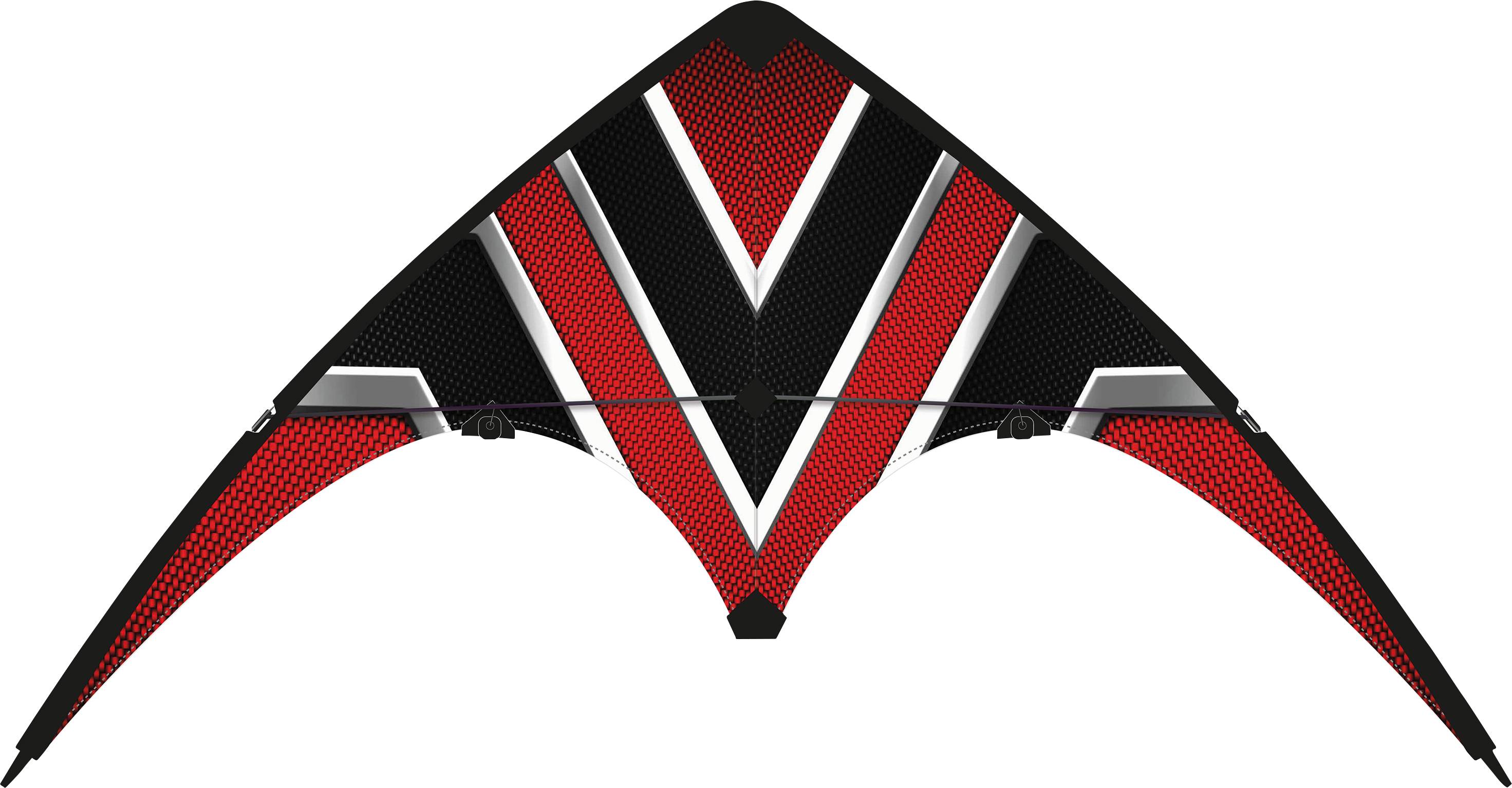 Günther Flugspiele Sport-drage med snor Loop i kuldesign Spændvidde 100 mm Vind Strength Fitness 4 - 6 bft