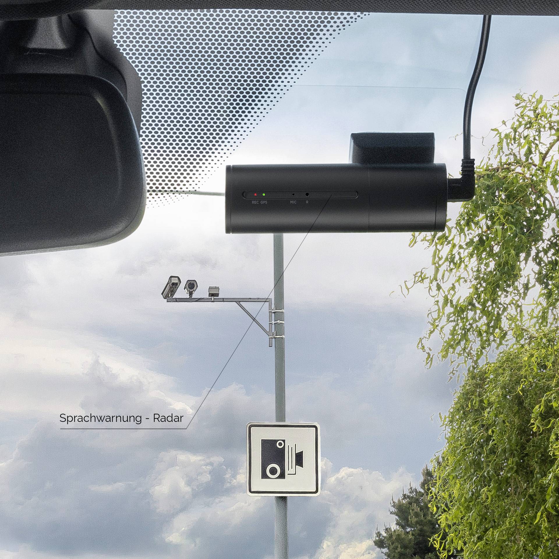 TrueCam H7 Dashcam mit GPS WLAN, Automatischer Start, WDR, GPS mit Radarerkennung, Zeitraffer, G-Sensor, Schleifenaufzei-5