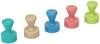 Maul Magnet 6168499 (Ø x H) 12 mm x 16 mm Kegel Rose, Atlantic Blue, Türkis, Lime, Sahara 10 St. 6168499