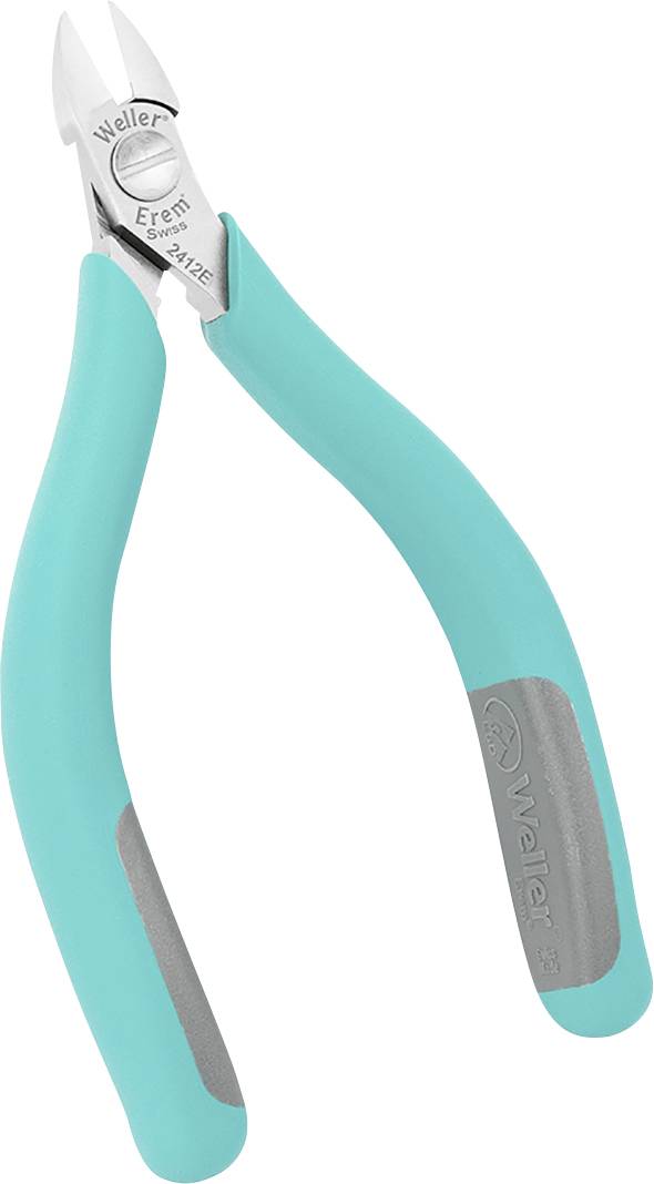Eine grüne, handliche Zange mit ergonomischen Griffen, geeignet für präzises Schneiden von Drähten in Elektronik- und Handwerksarbeiten.