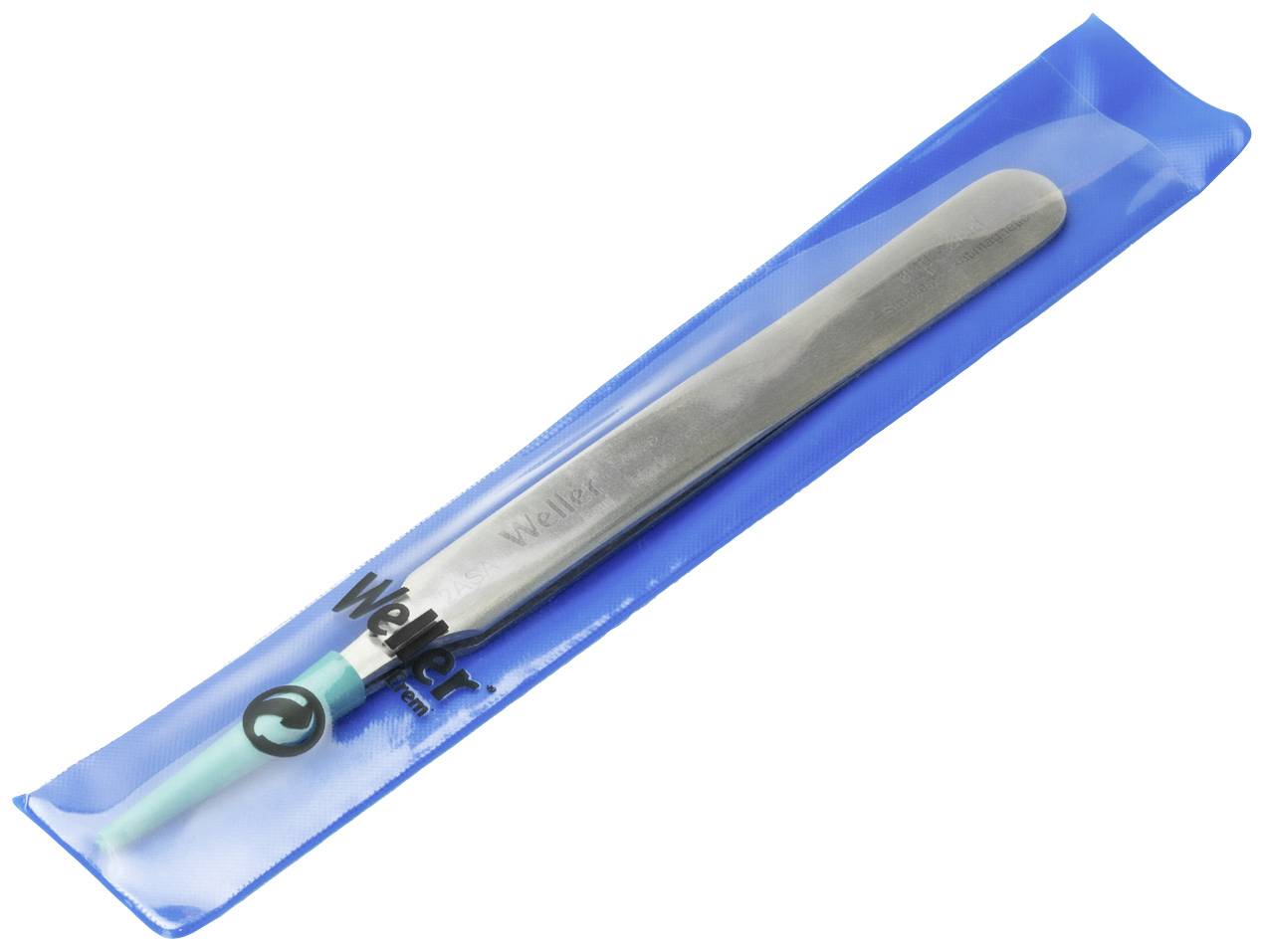 'Weller'-Lötschwamm in blauem Folienbeutel verpackt.