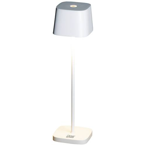 Konstsmide 7829-250 Capri LED-Akku-Tischlampe 2.2 W Warmweiß Weiß