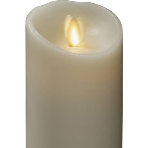 Konstsmide 1611-115 LED-Echtwachskerze Creme-Weiß Warmweiß (Ø x H) 76 mm x 165 mm