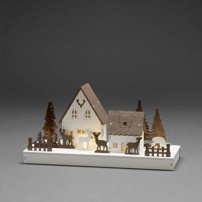Konstsmide kaufen Warmweiß Haus Weiß, Wald, Schwibbogen LED 3282-210 Braun