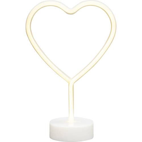 Konstsmide 3076-100 LED-Silhouette Herz Warmweiß LED Weiß