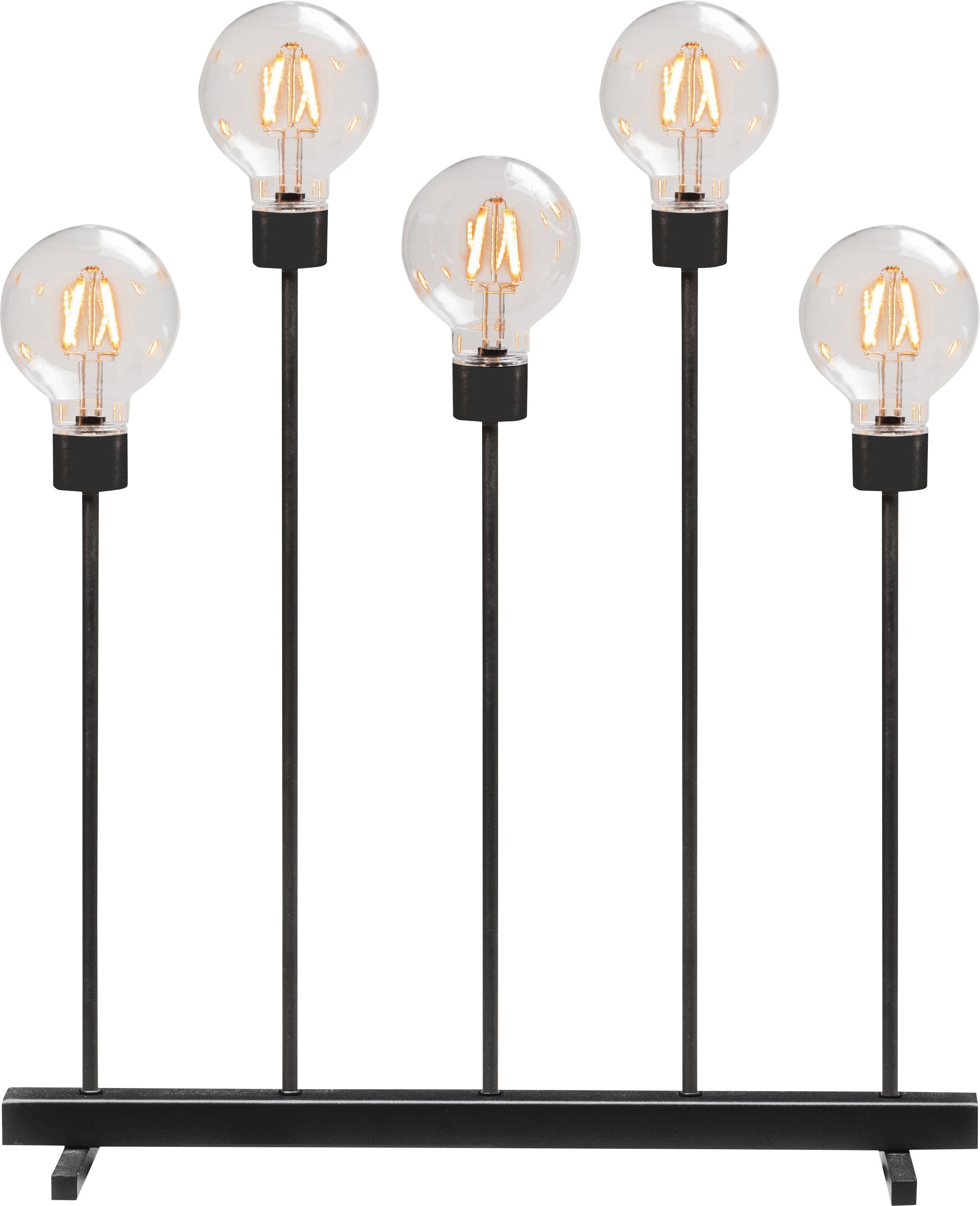 Konstsmide 3963-710TR LED-raamhanger Barnsteen LED Zwart Energielabel: F (A - G) Dimbaar