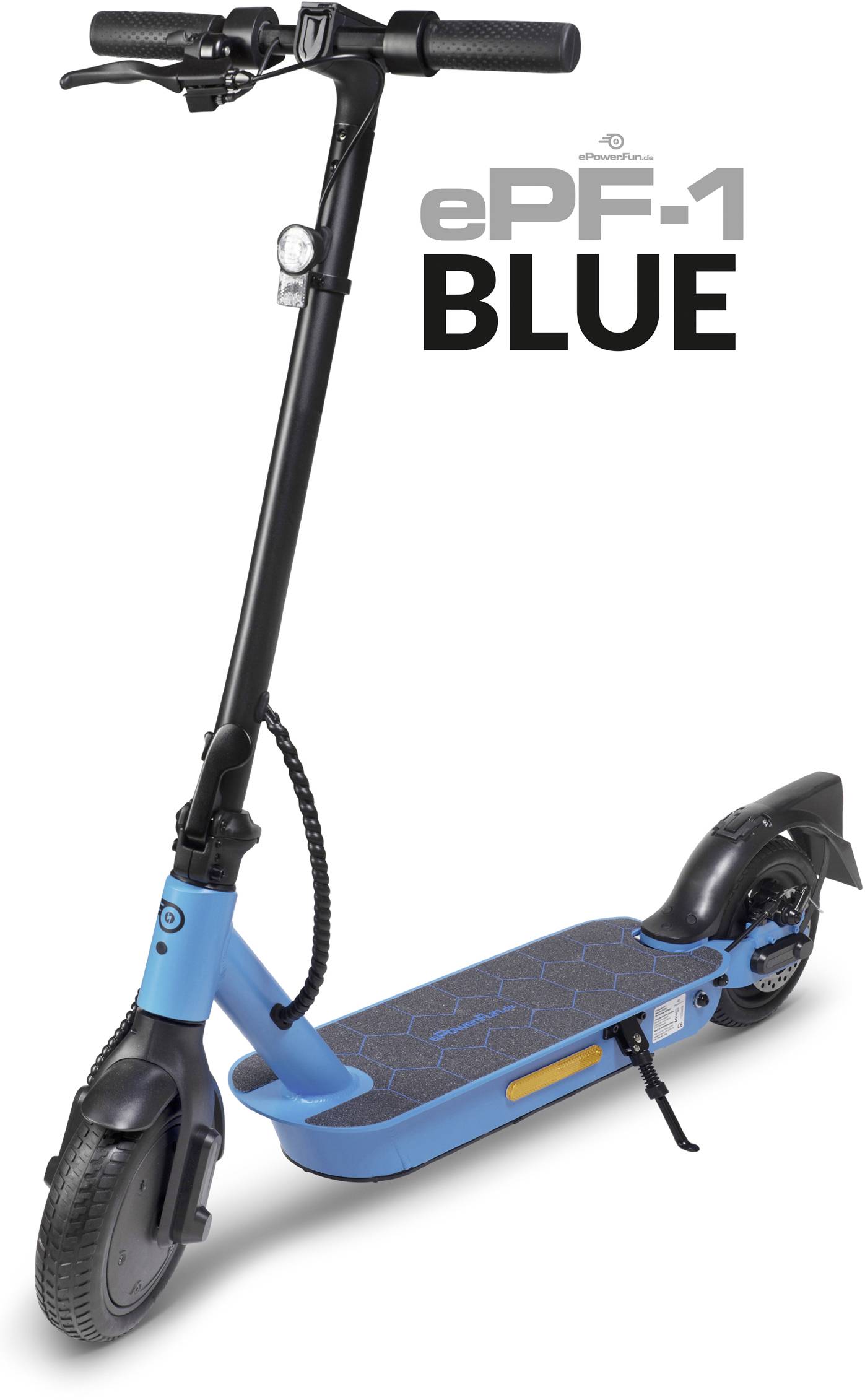 ePowerFun ePF-1 E-Scooter Schwarz/Blau Li-Ion 36 V 10 Ah Straßenzulassung: Deutschland-11