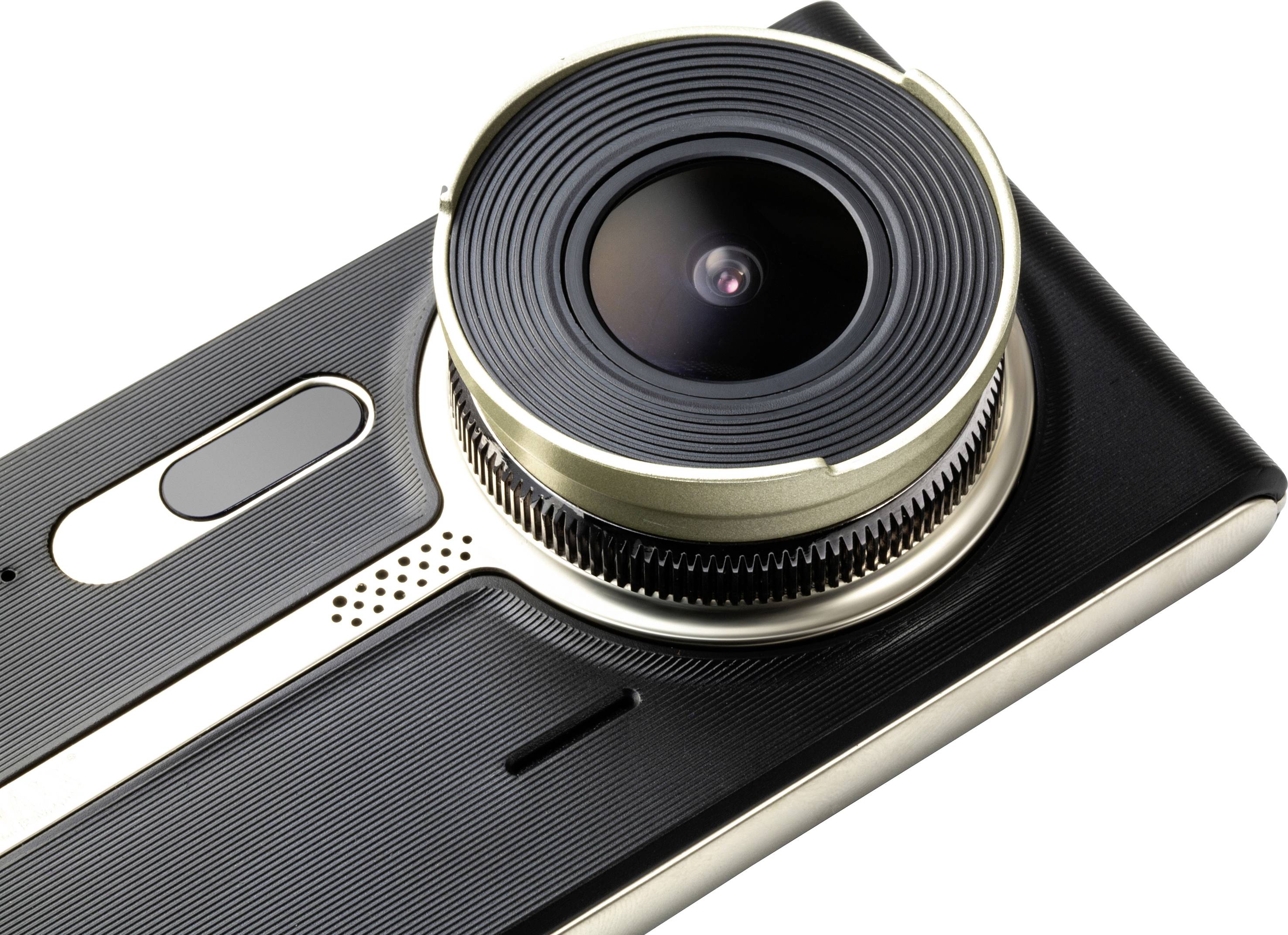 Smartphone mit Kameralinse im Retro-Design, die ein Weitwinkelobjektiv zeigt.