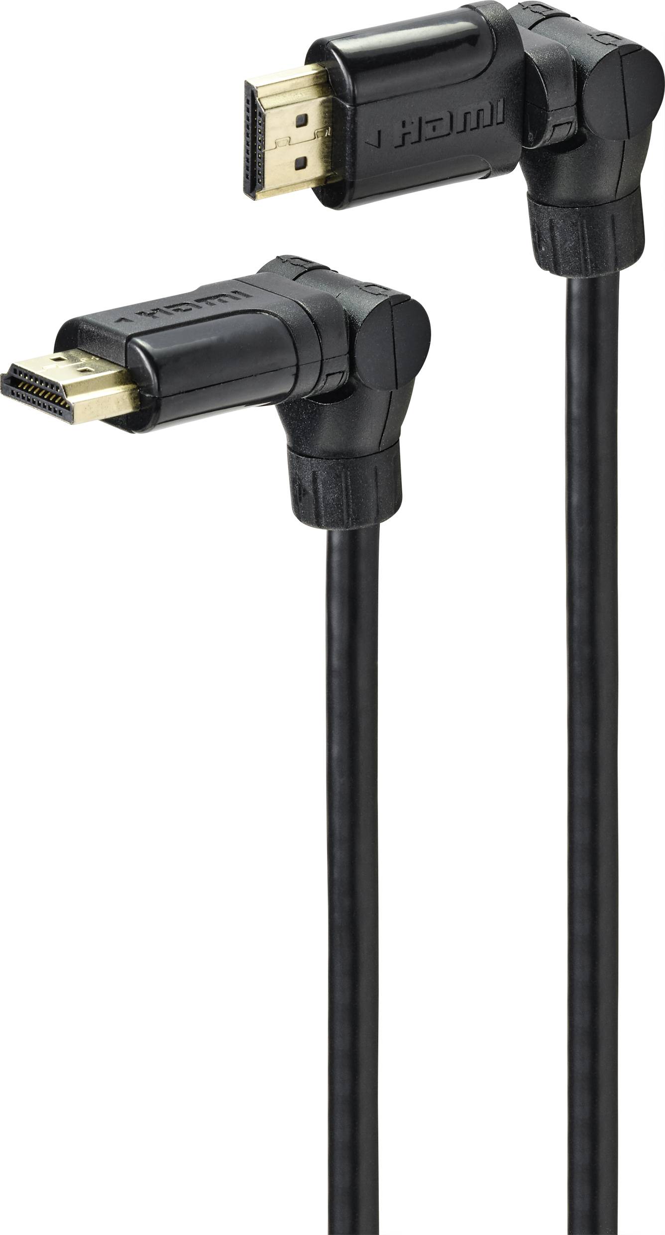 CONRAD SpeaKa Professional HDMI Anschlusskabel 2.00 m SP-9510012 HDMI-fähig Schwarz [1x HDMI-Stecker