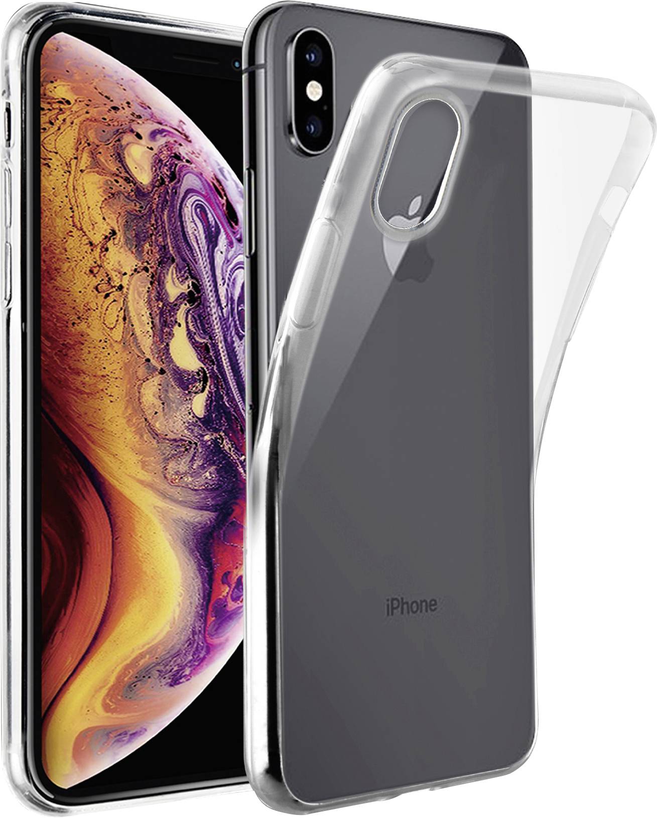 VIVANCO Super Slim Backcover Apple iPhone X, iPhone XS Transparent