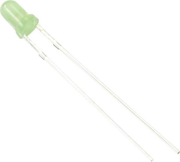 TRU COMPONENTS  LED bedrahtet 3 mm Gelb-Grün Rund 3 mm 68 mcd 60 ° 20 mA