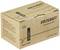Eine braune Kartonverpackung mit der Aufschrift 'Voltcraft Alkaline Battery'. Enthält AAA-Batterien (LR03), 1,5 V, 40 Stück.