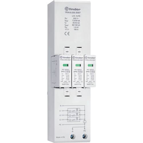 Finder 7P.04.8.255.S007 7P.04.8.255.S007 Überspannungsschutz-Ableiter 1 St.