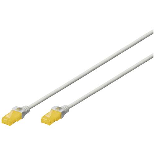 Digitus DK-1617-A-010S RJ45 Netzwerkkabel, Patchkabel CAT 6a U/UTP 1.00 m Grau Halogenfrei, Flammwidrig, Flexibel, Unges...
