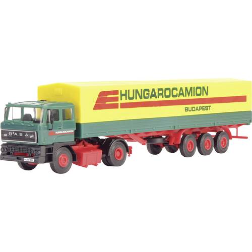 Kibri 14699 H0 LKW Modell Raba RABA 2-achs Zugmaschine mit HUNGAROCAMION Planenauflieger