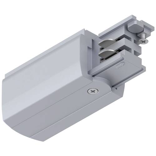 Paulmann 91359 ProRail3 End Feed Hochvolt-Schienensystem-Komponente Endeinspeiser ProRail3 Silber