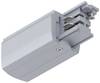 Paulmann 91359 ProRail3 End Feed Hochvolt-Schienensystem-Komponente Endeinspeiser ProRail3 Silber