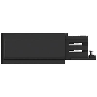 Ein schwarzer USB-Stick mit abnehmbarer Kappe und sichtbarem Metall-Anschluss. Im Hintergrund erscheinen zwei weitere USB-Ports.