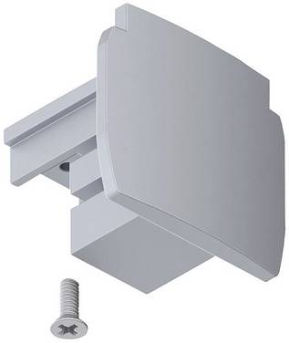 Paulmann 91382 ProRail3 Endcap Hochvolt-Seilsystem-Komponente  Endkappe  ProRail3 Silber