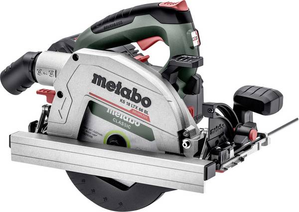 Metabo KS 18 LTX 66 BL Akku-Handkreissäge Schnitttiefe max. (90°) 66 mm  inkl. 2. Akku, inkl. Ladegerät, inkl. Koffer  18 V 8.0 Ah