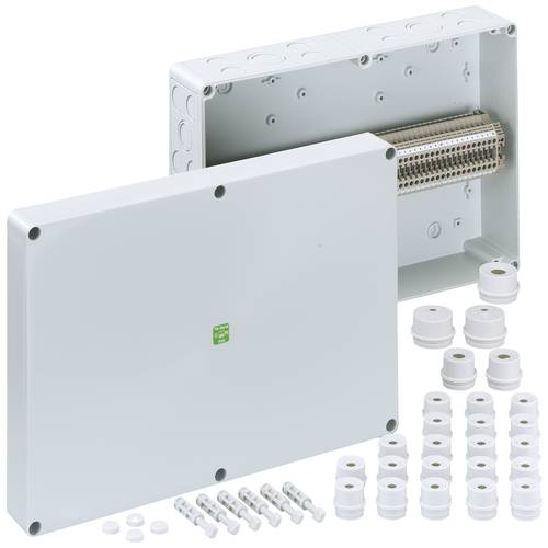 Spelsberg RK 4/50 SL-50x4q Reihenklemmen-Gehäuse 254 x 360 x 111 Kunststoff Grau 1 St.