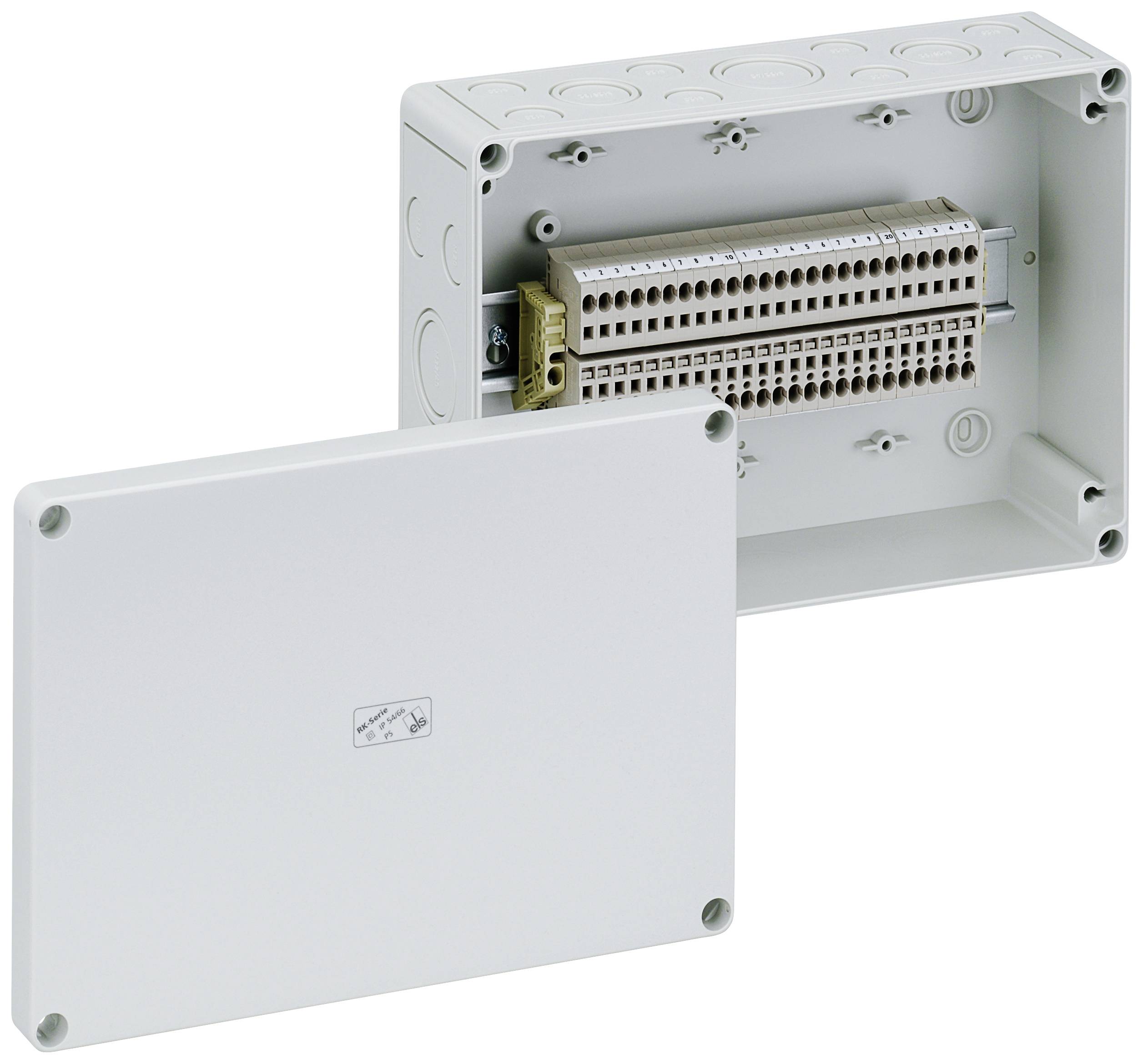 Spelsberg RKi 4/25 SL-25x4q Reihenklemmen-Gehäuse 180 x 254 x 90 Kunststoff Grau 1 St.
