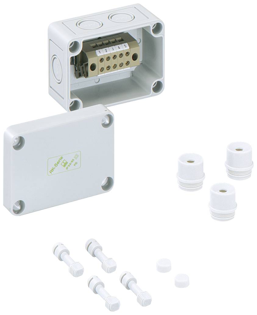 Spelsberg RKKi 4/05-5x4q Reihenklemmen-Gehäuse 65 x 94 x 57 Kunststoff Grau 1 St.