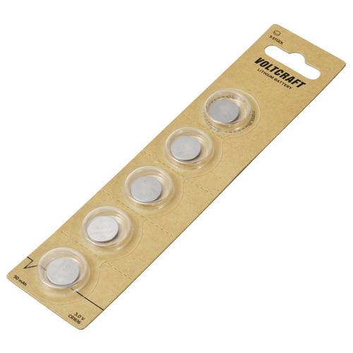 VOLTCRAFT Knopfzelle CR 1616 3 V 5 St. 50 mAh Lithium VC-11894995