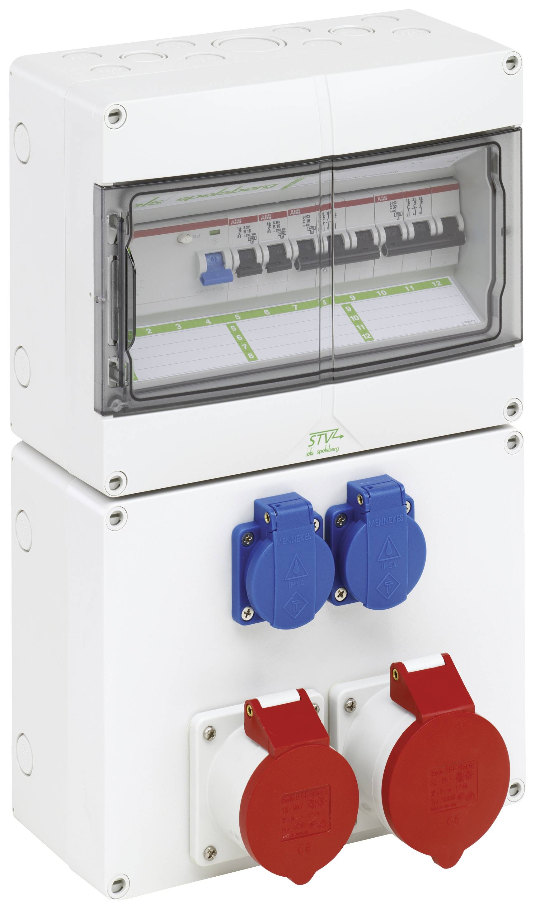 SPELSBERG Steckdosenkombination STV 1222-K STV1222-K