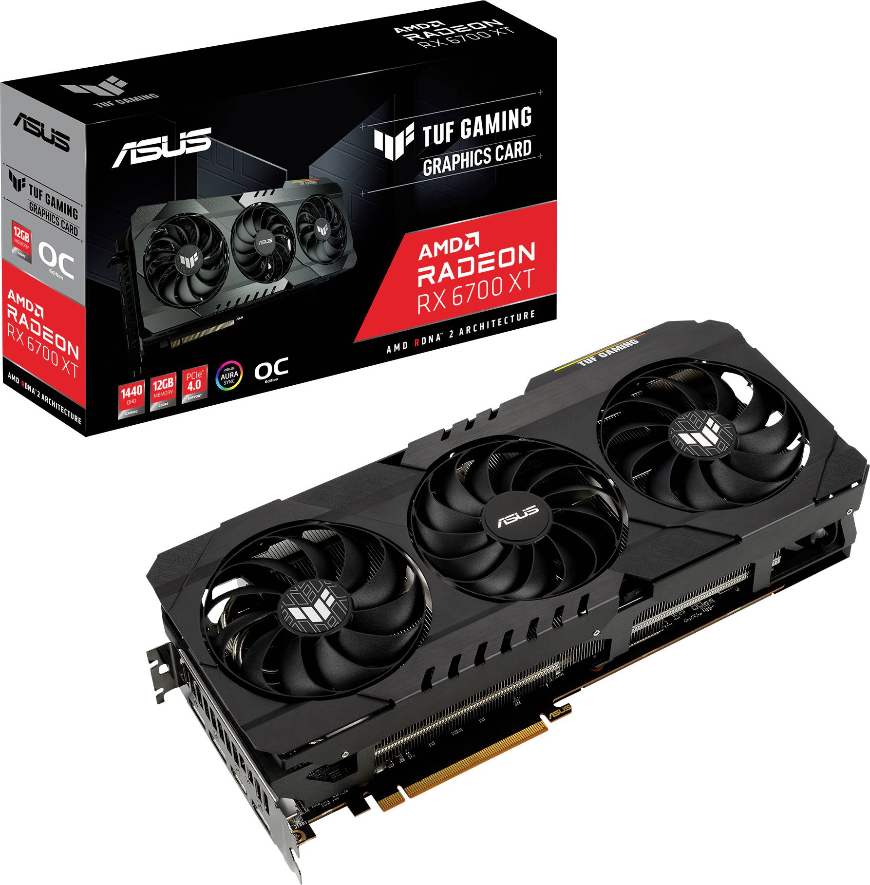 ASUS TUF-RX6700XT-O12G-GAMING - OC Edition - Grafikkarten-0