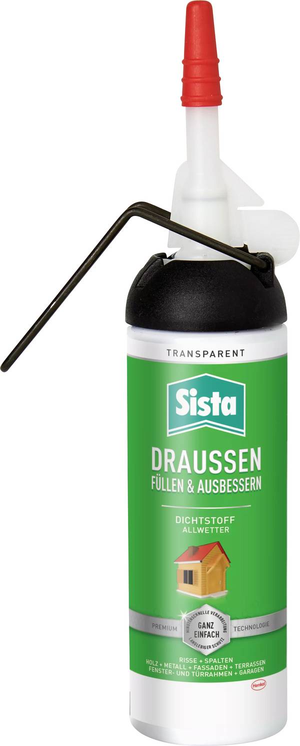 Sista Sealing Sanitär-Silikon Herstellerfarbe Transparent SLOKT 100 ml
