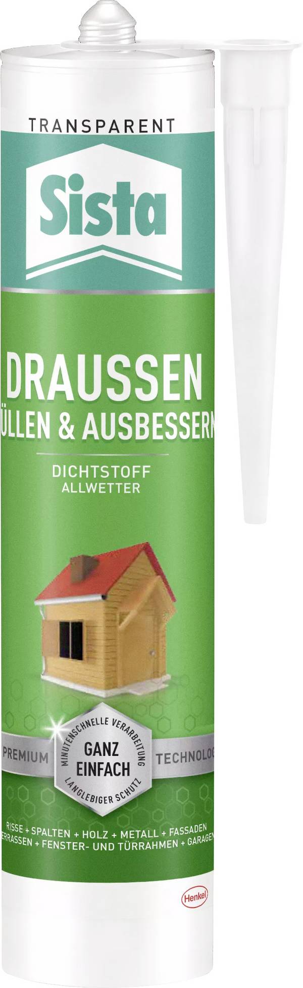 Sista SLOTR Sanitär-Silikon Herstellerfarbe Transparent SLOTR 280 ml