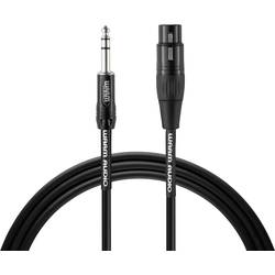 Prepojovací kábel Warm Audio 55-90056 (1), [1x jack zástrčka 6,35 mm - 1x jack zástrčka 6,35 mm], 3.00 m, čierna