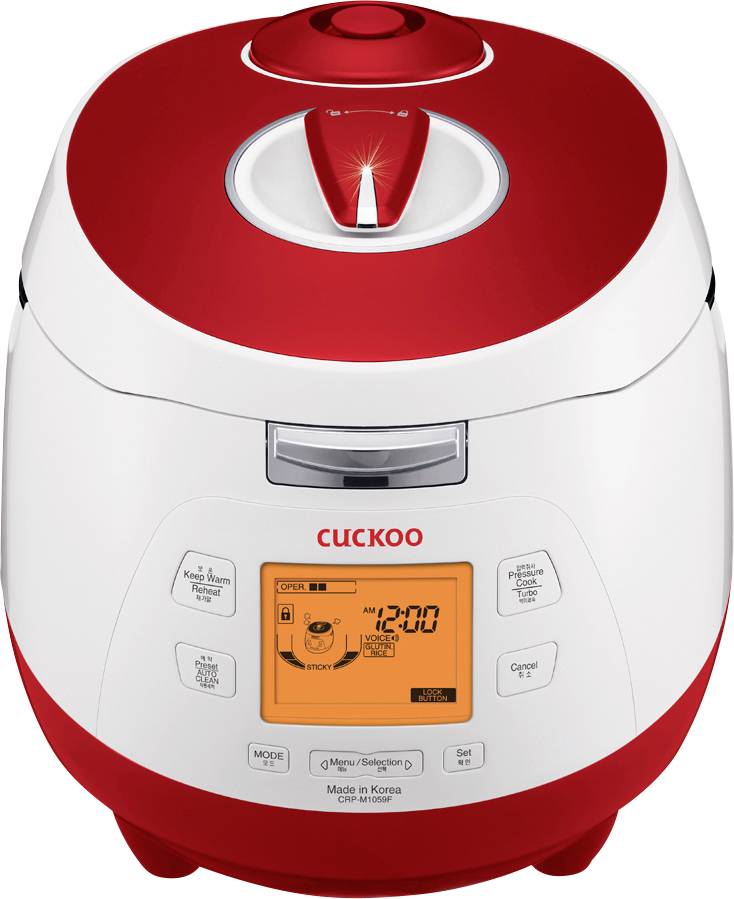 Cuckoo Reiskocher 1,80l CRP-M1059F Digitaler Dampfdruck