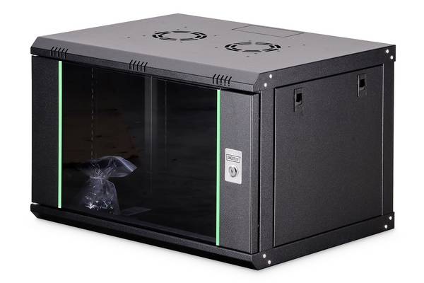 Digitus DN-19 07-U-EC-SW 19 Zoll Wandgehäuse (B x H x T) 600 x 416 x 450 mm 7 HE Schwarz (RAL 9005)