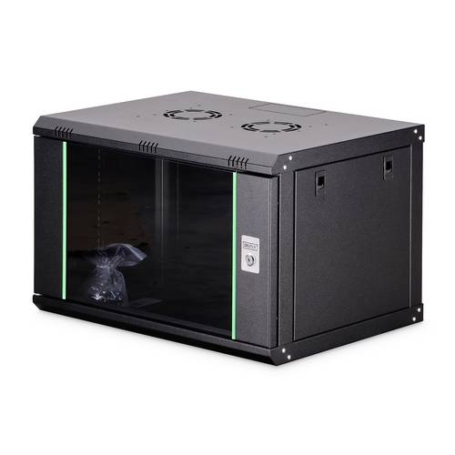 Digitus DN-19 07-U-EC-SW 19 Zoll Wandgehäuse (B x H x T) 600 x 416 x 450 mm 7 HE Schwarz (RAL 9005)