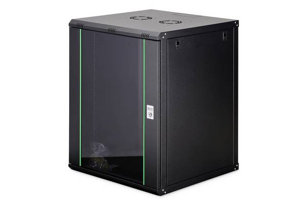 Digitus DN-19 16U-6/6-EC-SW 19 Zoll Wandgehäuse (B x H x T) 600 x 816 x 600 mm 16 HE Schwarz, Schwarz (matt), Schwarz (RAL 9005)