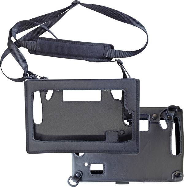 iSafe MOBILE IS910.X / IS930.X Ledertasche mit Umhängegurt Tablet Tasche i.safe MOBILE IS930.x, IS910.x  Fenstertasche Schwarz