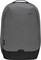 Grauer Rucksack mit minimalistischem Design und kleinem 'Targus'-Logo oben rechts. Funktional für den täglichen Gebrauch.