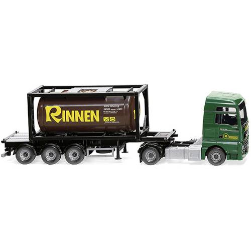 Wiking 053606 H0 LKW Modell MAN TGX Tankcontainersattelzug Rinnen