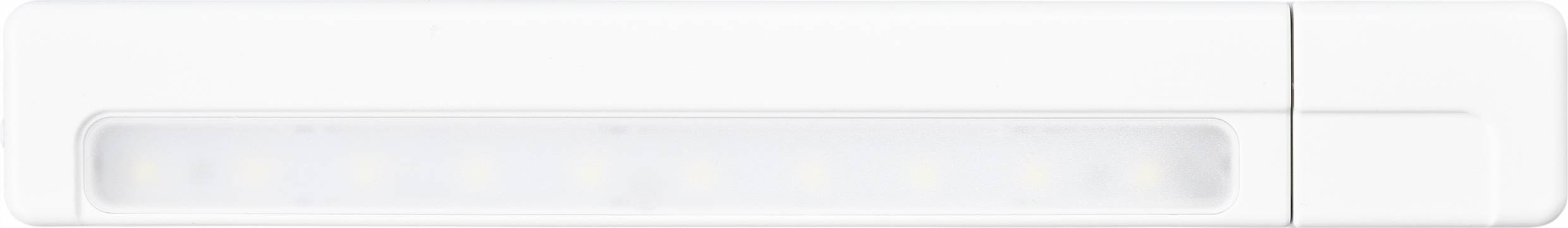 Weiße LED-Leuchte in rechteckiger Form, geeignet für den Innenbereich.